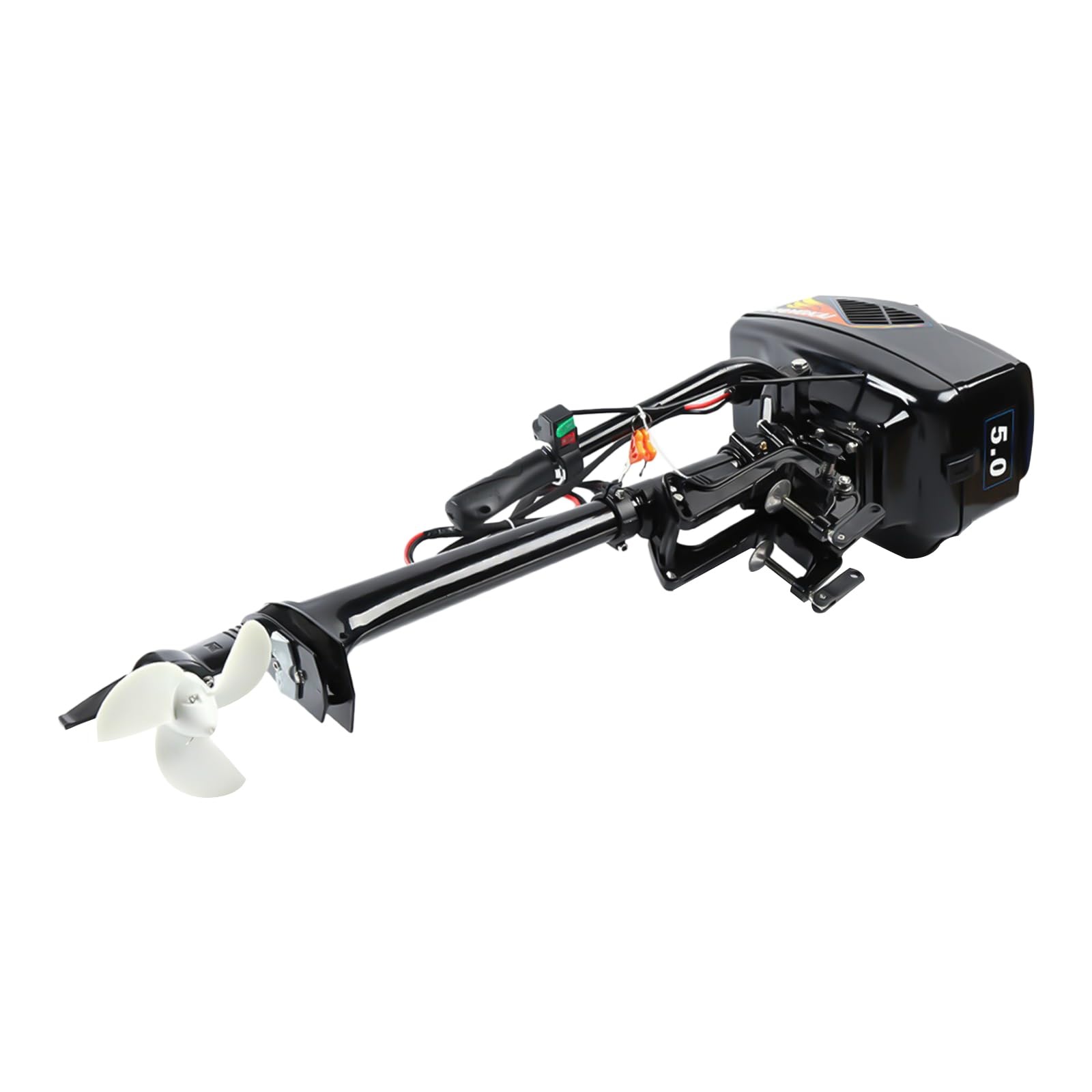 Silnik zaburtowy, 1200 W, 48 V, silnik elektryczny do łodzi | Elektryczny silnik zaburtowy 3000 obr./min 20" długi wał 8-10 km/h, do łodzi o długości od 6,56 do 13,12 stóp