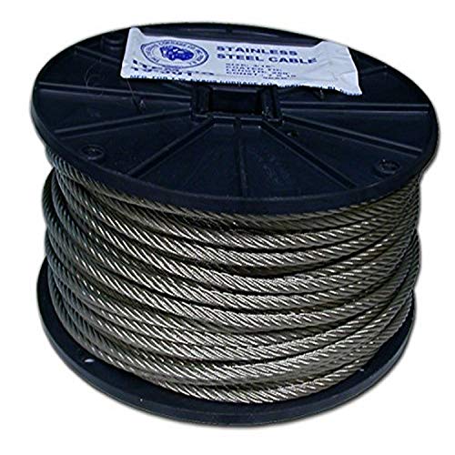 T.W Evans Cordage 19-172 Stainless Steel Cable, 3/32-Inch x 250-Feet