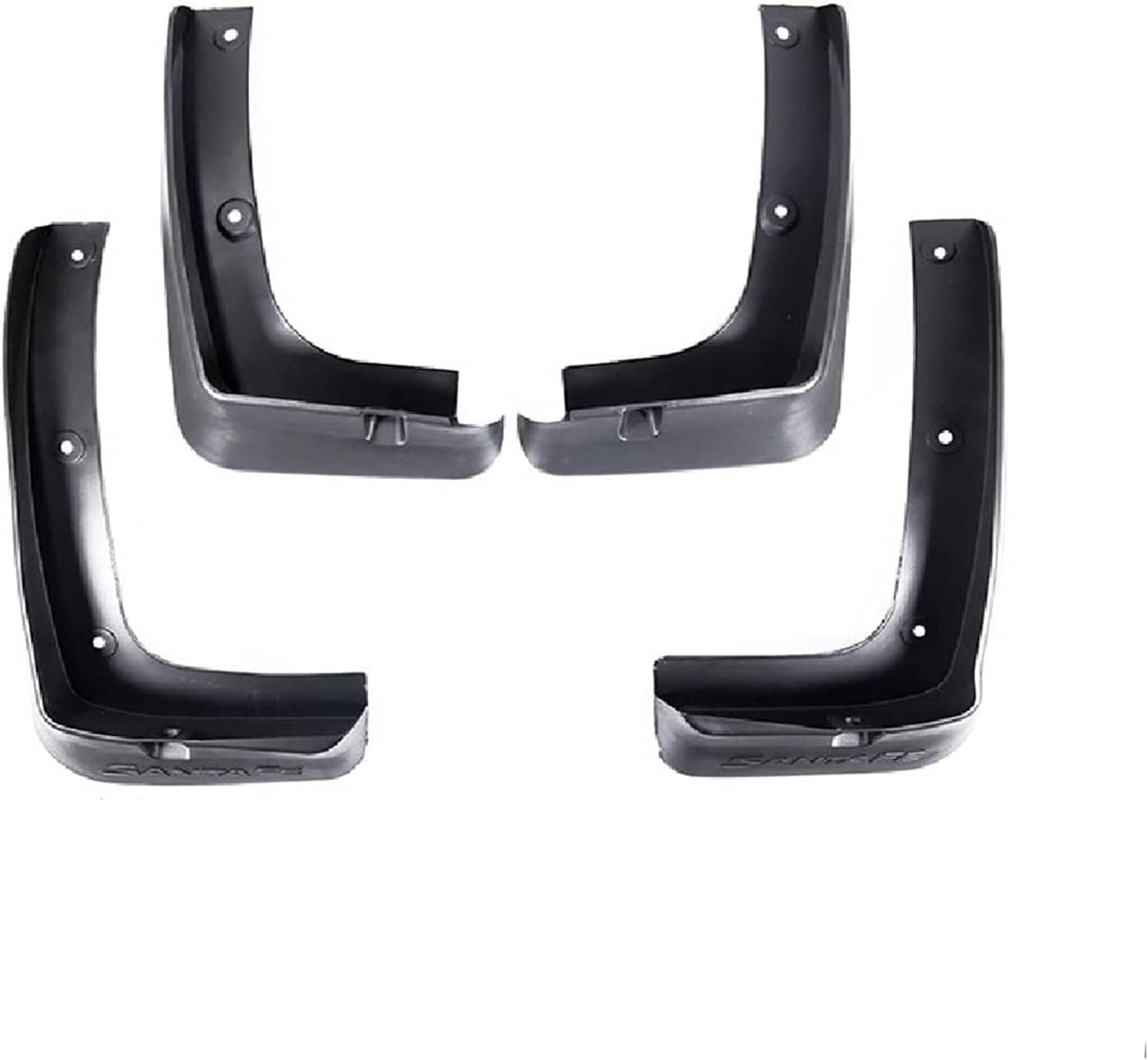 Nysldsco Normal 4Pcs Premium Mud Flaps For Hyundai Santa Fe Ix45 2013-2018 Dm 3Rd Front And Rear Splash Guards Durable Mudguards Protection Against Road Debris