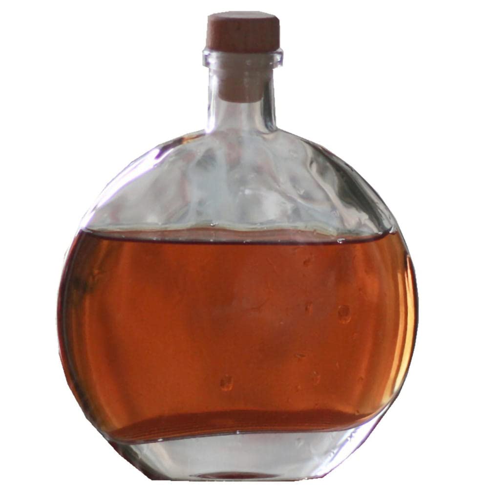 FEMUN, Petite carafe à décanter, bouteilles de vin, bouteilles en verre avec couvercles, bouteilles en verre, bouteilles de vin vides, carafe à vin, carafe à whisky – givrée/lisse, avec couvercle FEMUN, Petite carafe à décanter, bouteilles de vin, bouteilles en verre avec couvercles, bouteilles en verre, bouteilles de vin vides, carafe à vin, carafe à whisky – givrée/lisse, avec couvercle