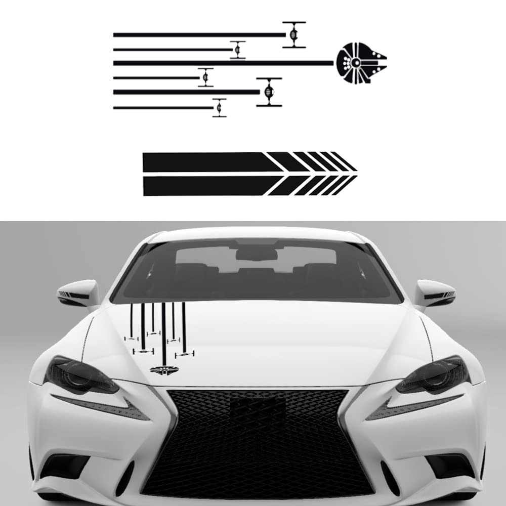 Photo 1 of 1PCS Universal Doraemon Sports Racing Stripe Truck Auto Car Strip Decals Vinyl Hood Decals