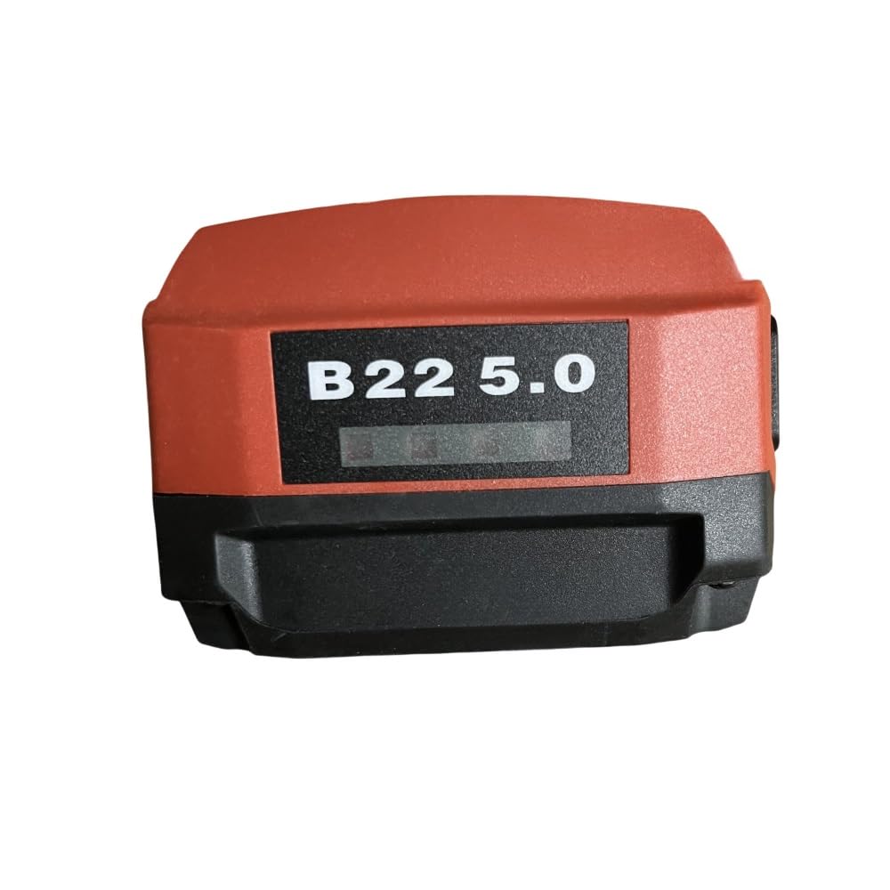 Batería de Iones de Litio de Alta energía B22 de 5,0 Ah Compatible con Herramientas eléctricas Hilti de 18 V/21,6 V/22 V, batería Recargable de Gran Capacidad y Larga duración.
