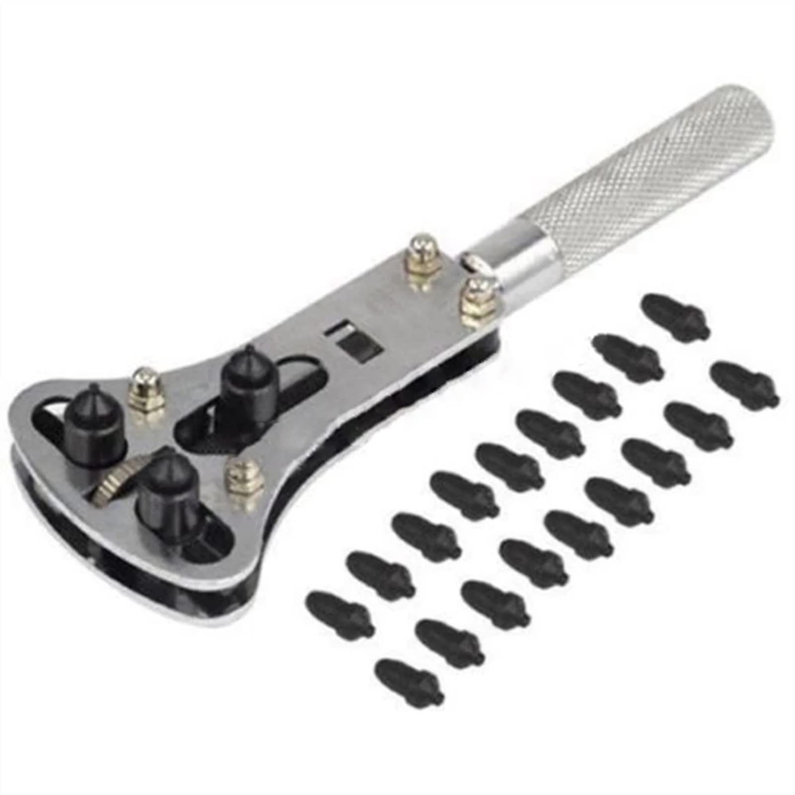 Uhrenreparatur-Werkzeugsatz, Armbanduhrengehäuseöffner, Verstellbarer Schraubenschlüssel, Reparaturwerkzeug, Uhrengehäuseöffner, Schraubenschlüssel, Uhr