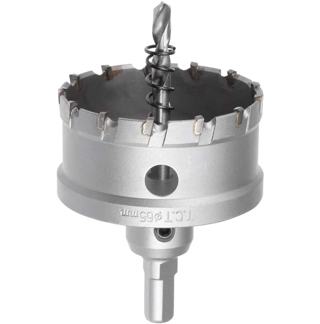 uptodateproducts 65mm TCT Hole Saw, 2-9/16” Cutting Diameter Tungsten Carbide Tipped Hole Cutter Opener, for Stainless Steel Metal Plate Aluminum (B0C1X256WS) Amazon Price History, Amazon Price Tracker
