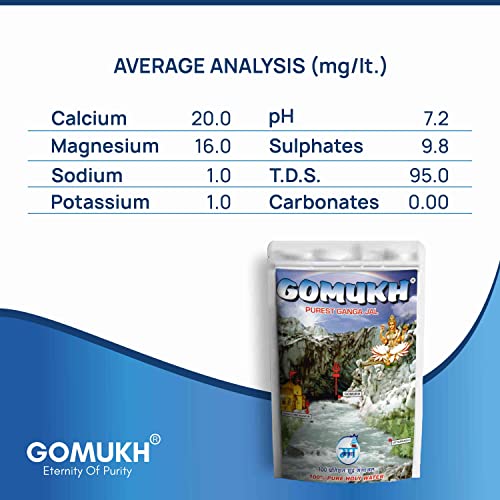 Image of inchGOMUKH inch Gangajal 5000ml Jar x 2 Pcs The Purest Holy Water Directly From Gangotri Valley Approved By Govt. Of Uttrakhand For Puja Purposes 10 LITRE (5 Ltr. Pack of 2)
