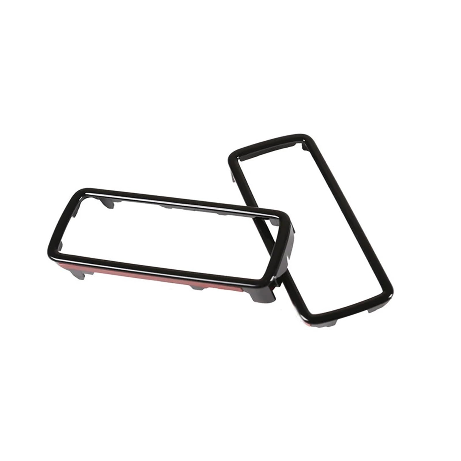QBKGMEWCA Car Trailer Hook Hole Frame Cover Trim Compatible for Land Rover Defender 90 110 130 2020-2024 ABS Glossy Blacack Decoration Accessories(Type1)