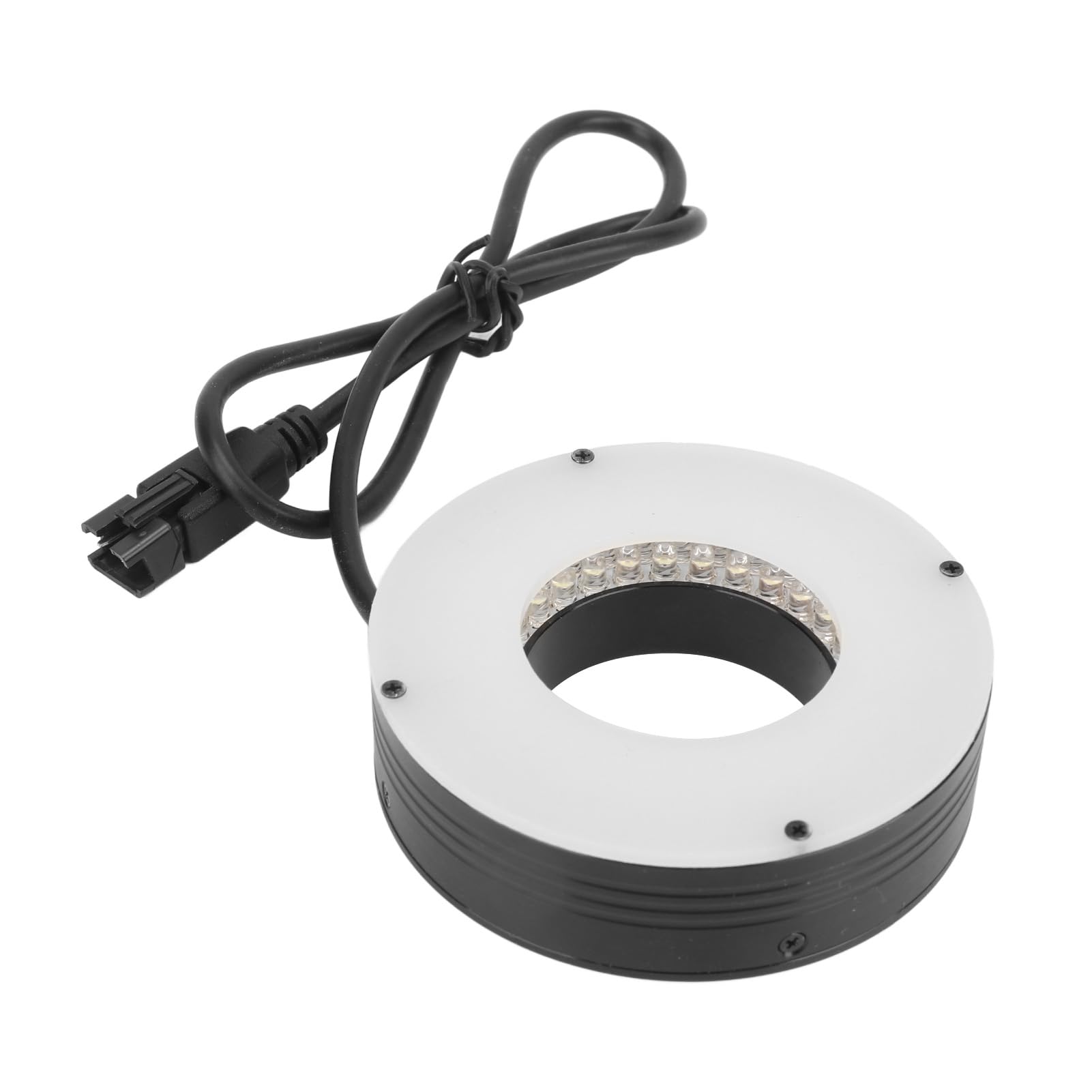 Microscopio Anillo de Luz LED Iluminación Duradera Ajustable para Microscopio Estéreo Binocular Industrial 70 Mm