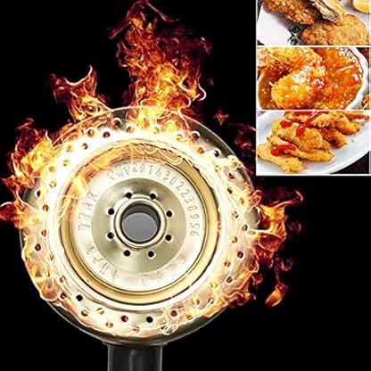 Professionelle kommerzielle Gasfritteuse, LPG-Fritteuse aus Edelstahl, einstellbare Feuerkraft, 22 l große Doppelfritteuse mit Körben und Deckel, leicht zu reinigen (LPG) – Bild 5