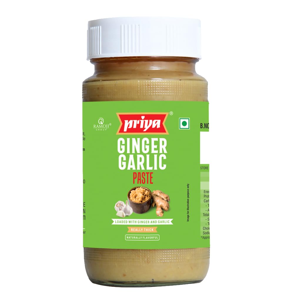 Priya Ginger Garlic Paste, 300g (Pack of 2) I Total 600gm