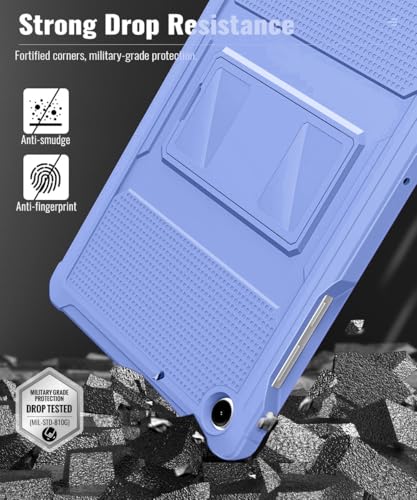 Image of MoKo Shockproof Case Fit Samsung Galaxy Tab A11+ Plus / A9+ 11 Inch | Full Body Rugged Stand Back Cover with Built-in Screen Protector for Galaxy Tab A11+ / A9+ Tablet, Lavender Purple