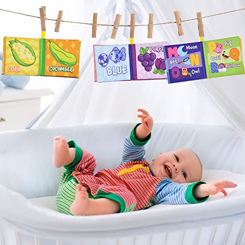Joyin 12248 12 Pcs Bath Books, Nontoxic Fabric Soft Crinkly Cloth Books, Waterproof, Bathtub Pool And Early Education First Toys For Infant Newborn Baby Toddlers Kids Birthday Gifts thumb #5