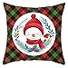 Boże Narodzenie poliestrowa aksamitna poszewka na poduszkę Święty Mikołaj kardnal bałwan krata poszewka na poduszkę koszmar przed Bożym Narodzeniem zestaw poszewek