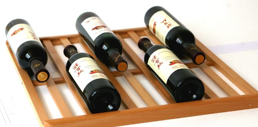 Carysil 49-Bottle Wine Chiller, Free Standing, Dual Cooling Zone (3°C-12°C White Wine & 12°C-20°C Red Wine), Adjustable Wooden Shelves with Toughened Glass Door, LED Display, Ideal for Home - Image 7 thumbnail