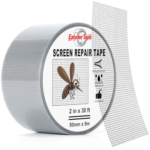 2" x 30FT Grey Window Screen Repair Tape Fiberglass Mesh Patch Tape