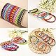 Lucktao 12 Stück Surfer Armband, Geflochtenes Bunt Marine Seil Schnur Nautische Armband, Verstellbar, Boho für Herren Damen