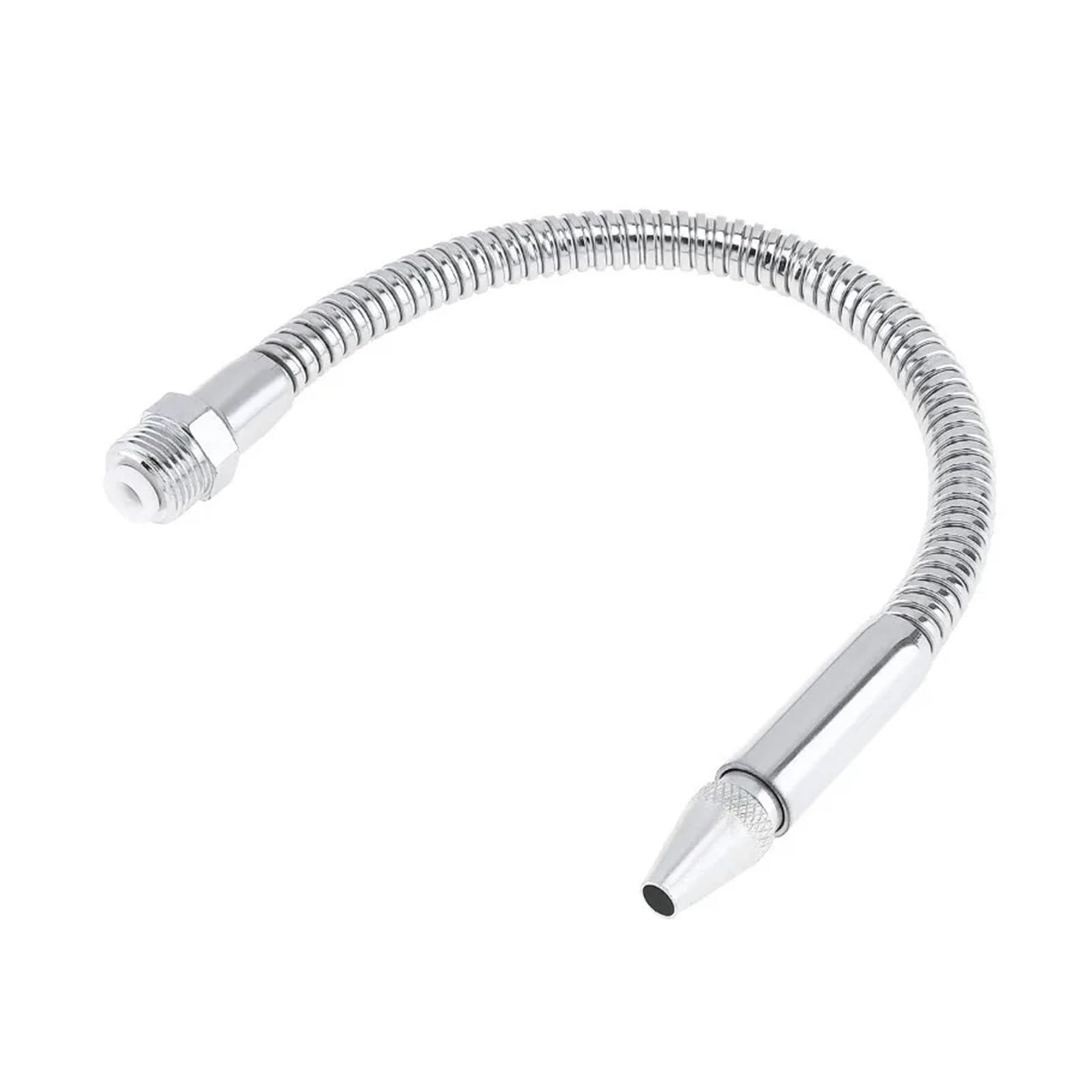 Flexible Metal Water Oil Cooling Tube Coolant Hose with Round Head Nozzle Adjustable Switch for CNC Lathe Cooling(3/8 700mm,External Thread)