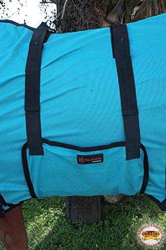 Image of HILASON Horse Fly Sheet UV Protect Breathable Mesh Bug Mosquito Spring | Summer Horse Rug | Fly Rug