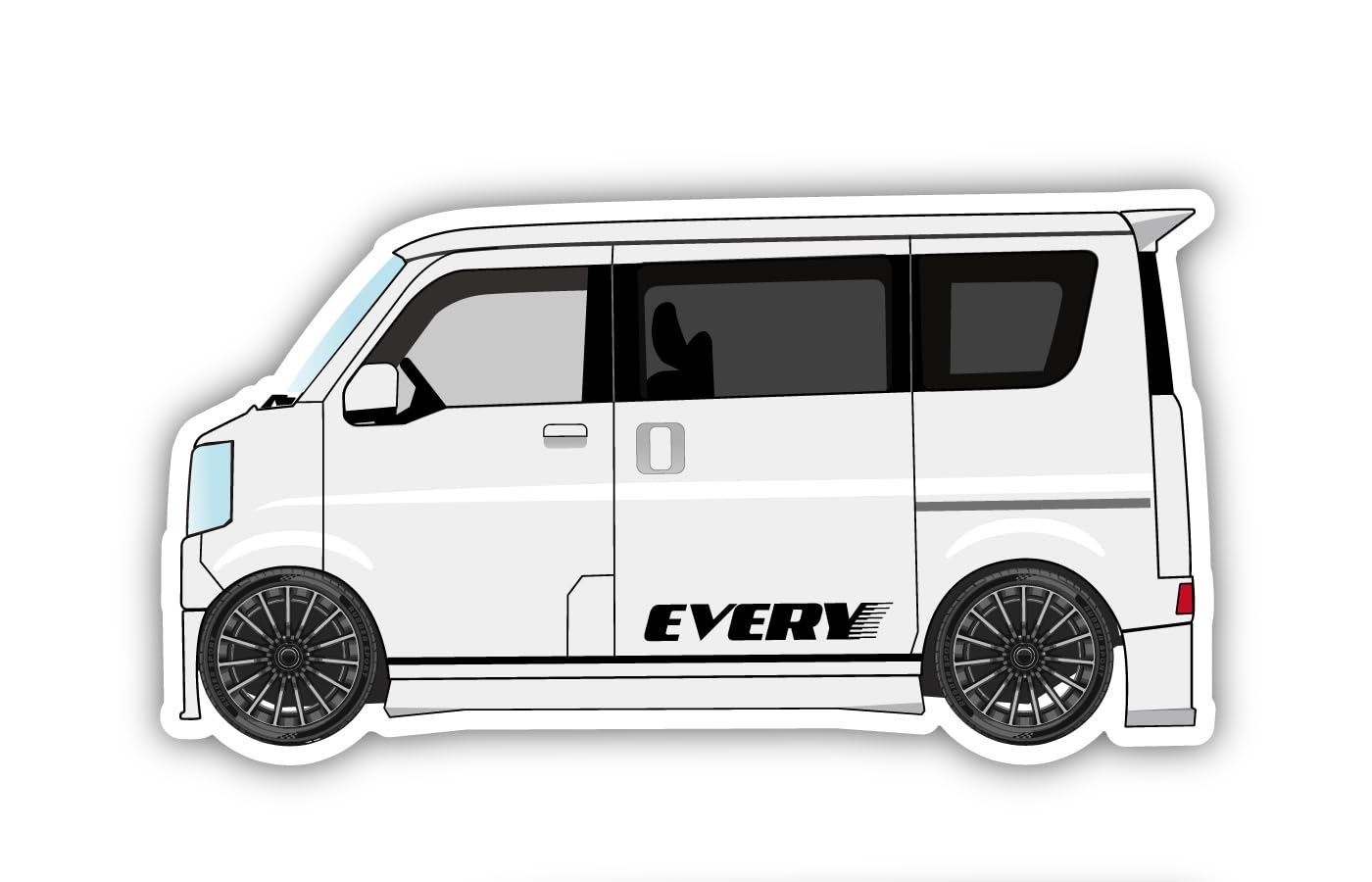 Amazon.co.jp: ススキ エブリィ EVERY ステッカー 軽バン ローダウン 