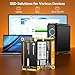 Yottamaster M500 128GB mSATA SSD SATA III 6Gb/s, mSATA Internal Solid State Drive Up to 500MB/s, Mini-SATA with 3D NAND, Compatible with Ultrabooks Desktop PC Laptop, All-in-One PCs, 30x50mm