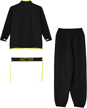 Jugaoge Boys Girls Chinese Kung Fu Suit Tai Chi Training Uniform Kids Martial Arts Master Cosplay Costume