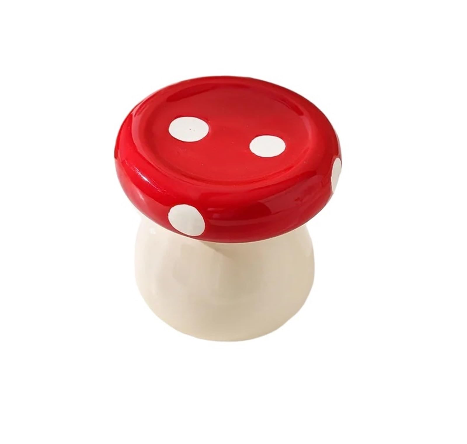Giyxhu Color1 2Pcs Cute Mushroom Ceramic Toothpick Holder Cotton Swab Jar Household Dental Floss Box For Toothpick