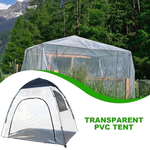 Carpa Burbuja Transparente PVC 180x130x160cm Para Camping miniatura 3