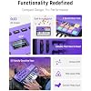 Synido Midi Pad Controller, Portable Beat Maker Machine with Drum Pads and USB C MIDI Controller Keyboard 25 Keys Wireless MIDI Rechargeable with 8 Velocity RGB Pads