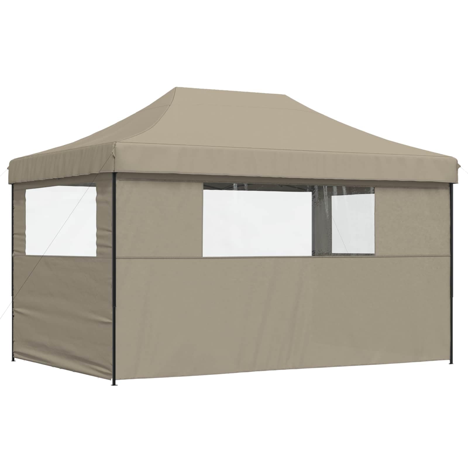 Carpa plegable para fiestas, 4,4 x 2,9 m, con 3 paneles laterales