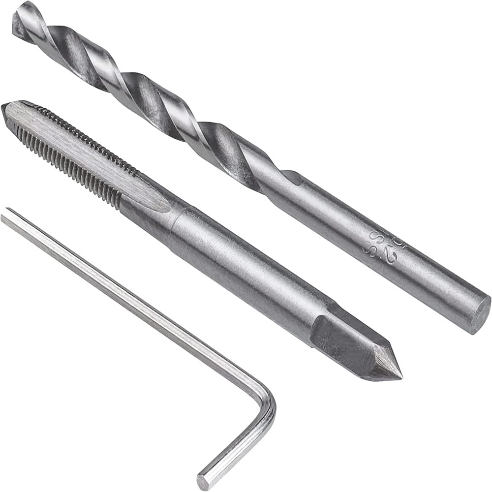 Kit di riparazione per filettatura M10 x 1,5 mm, filettatura metrica a strisce, riparazione del rubinetto a mano, kit di attrezzi Helicoil per inserirlo, kit di recupero filettato