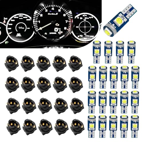 20 Bombillas Led para Tablero T5 37 3030-3SMD Blanco miniatura 2