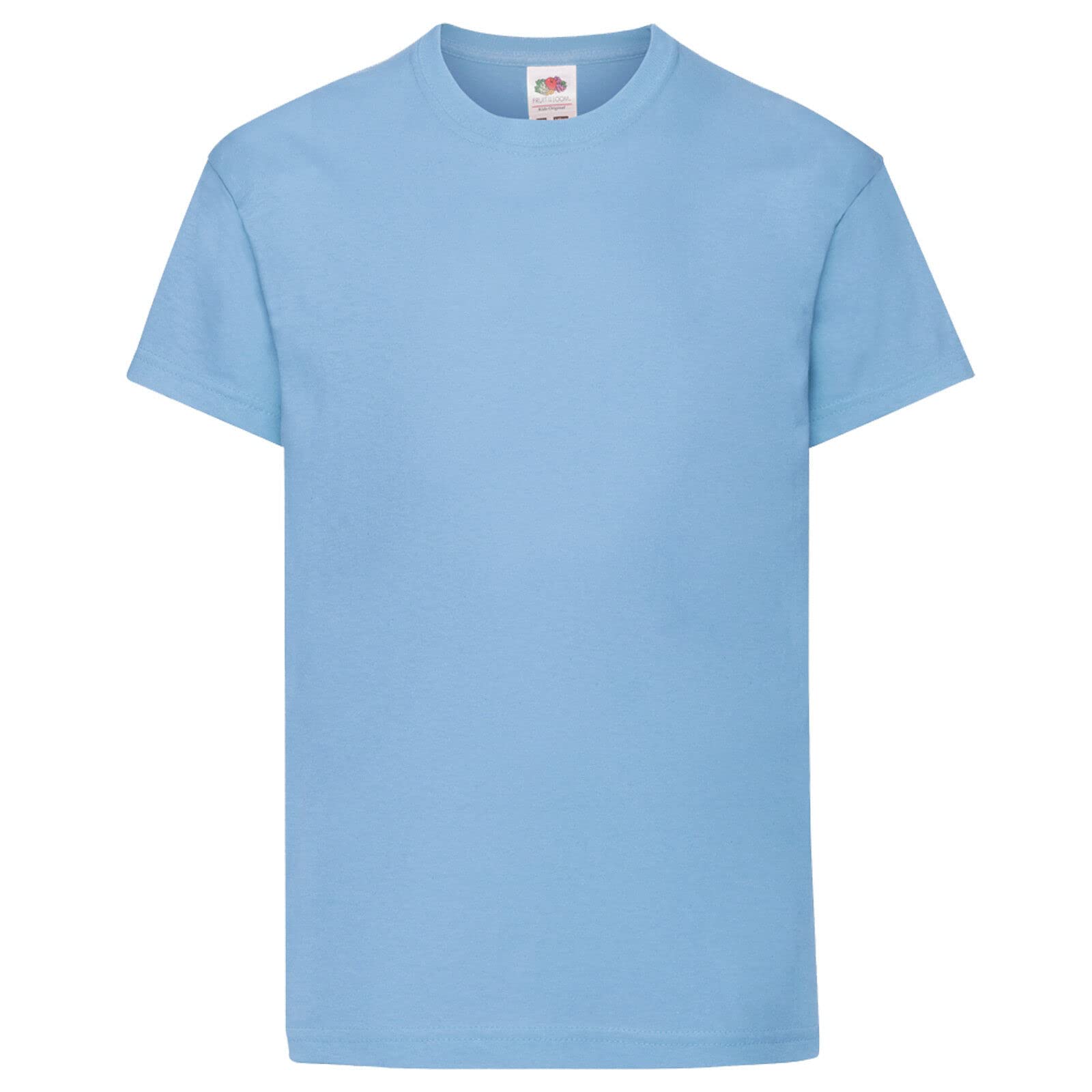 Fruit Of The Loom Sky Blue Childrens/Kids Original Short Sleeve T-Shirt (3-4 Years) (Sky Blue)