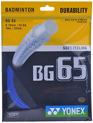 Image of Yonex Badminton String BG 65 |Royal Blue |Gauge 0.70mm|