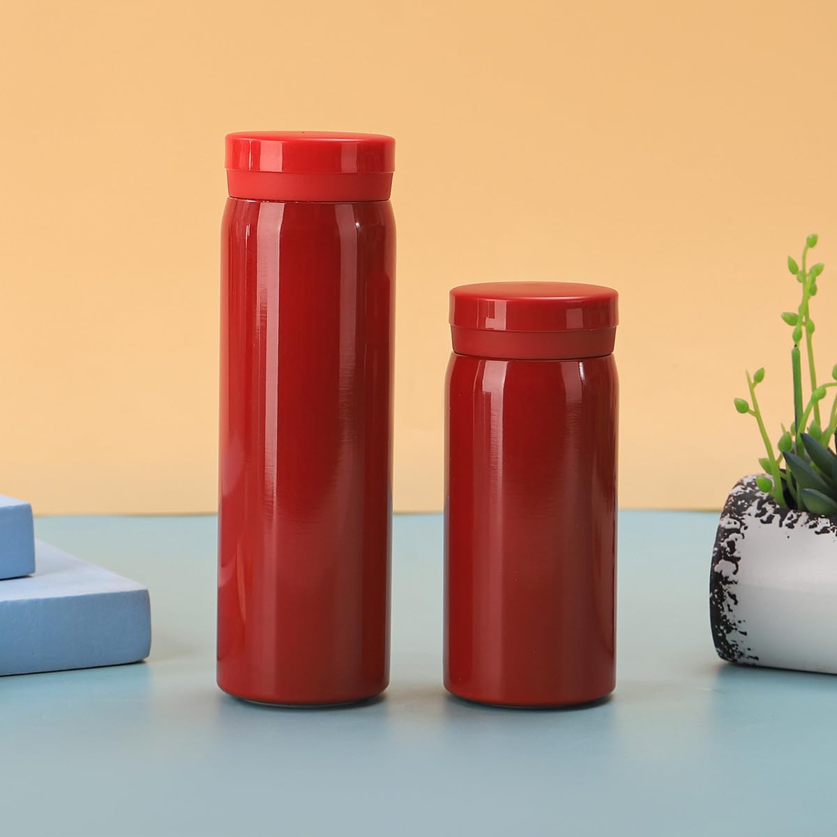 Mini 304 Stainless Steel Insulated Water Bottle,6.76oz Pocket-Sized Cup for Coffee Tea,Leakproof Portable Travel Mug Heat and Cold Preservation