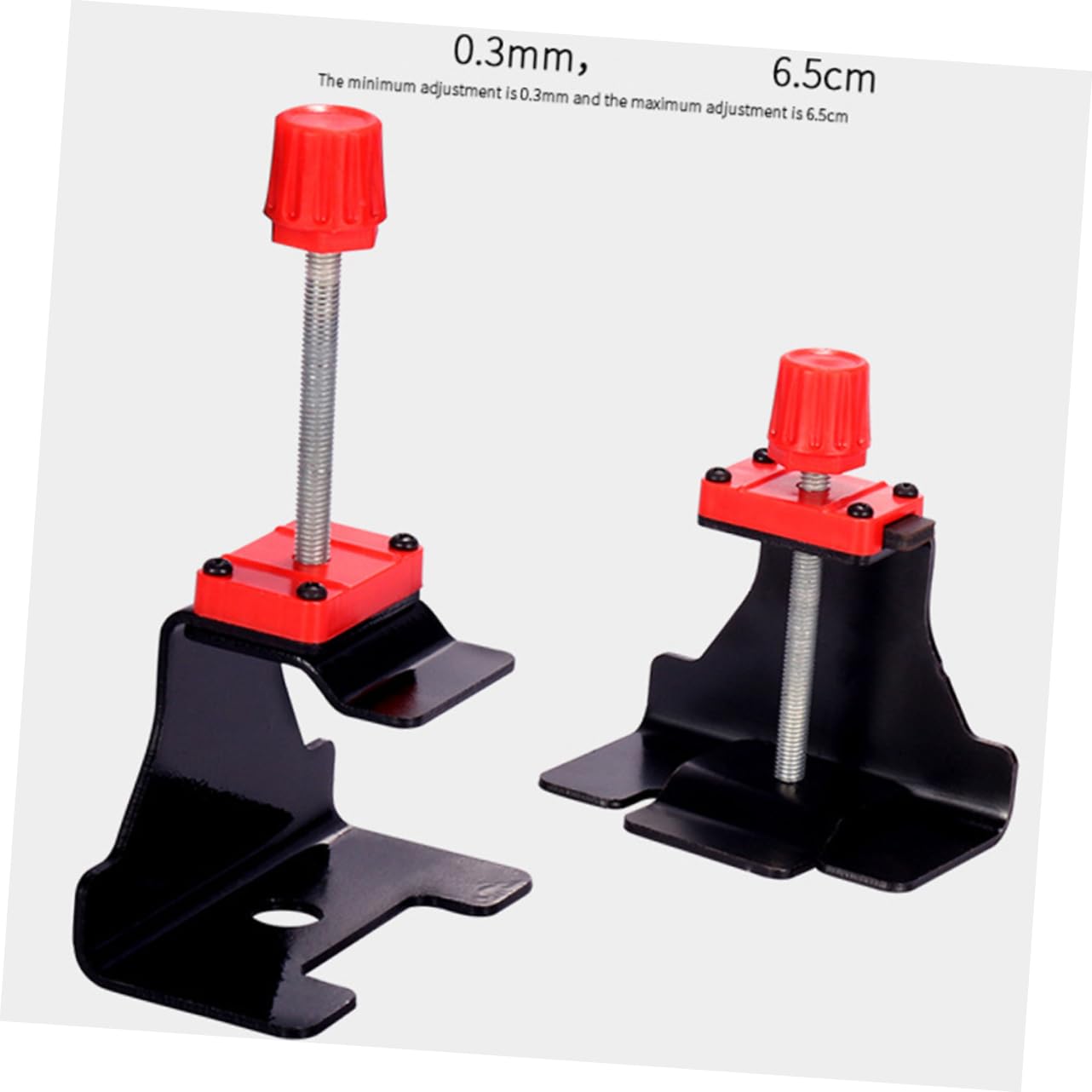 Mikikit Fliesenhöhenversteller Nivellierer Mit Quick Lift Taste Metallgehäuse Stufenlos 0,3–6,5cm Tragkraft 500 Kg Für Fliesenarbeiten