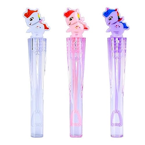 Caixa 24 Bolhas de Sabão Gel Unicórnio Festa Sacola Surpresa