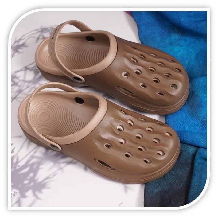 Image of BADLAV Mens Men's Lightweight Classic Clogs || Sandals with Adjustable Back Strap for Men (M-301) Clog
