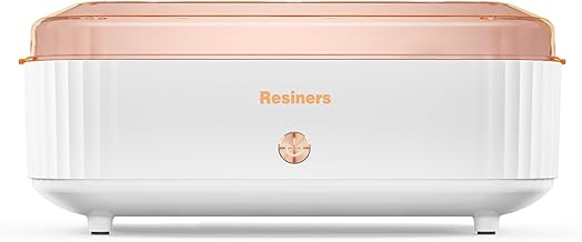 Resiners Resin Curing Machine with Larger Tray for Resin Starter, Cure Air, Auto Curing 2 Hours Resin Supplies, Resin Dryer Heater Curing Station for Epoxy Resin Molds Art Craft Casting, Pearl White (Patented)