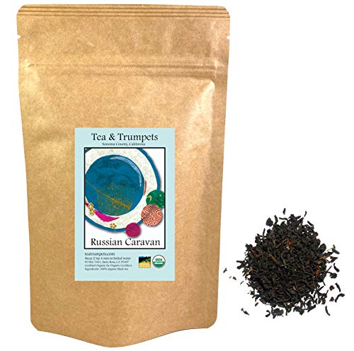 USDA Organic Russian Caravan Loose Leaf Black Tea 1 LB (16 oz)