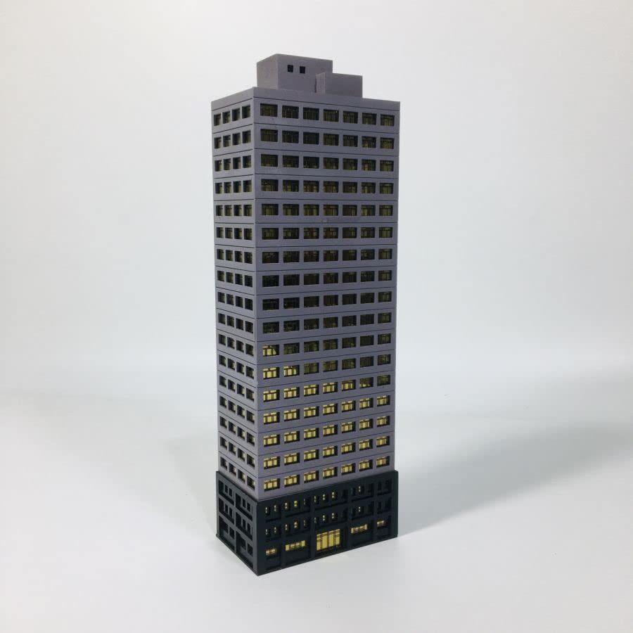 BENME SHF Scale Integrated Plastic Model of Modern Commercial Building-1:300 (Gray)