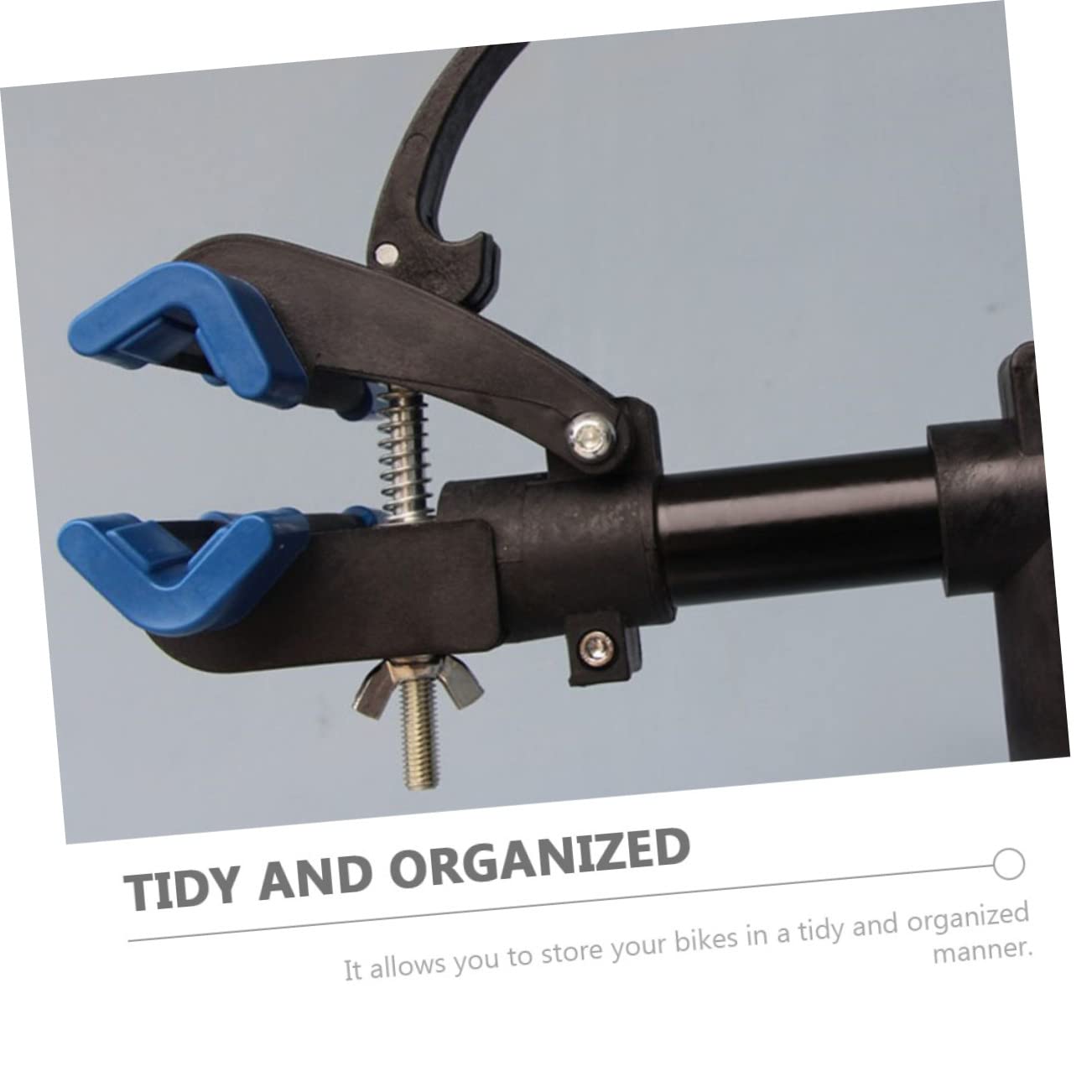 Soporte de Pared para Bicicleta, Colgador para Garaje, Reparación y Almacenamiento Ordenado, Acero de Alto Carbono y Plástico, Fácil de Instalar | Montaje Práctico, Incluye Tornillos de Instalación, para Bicicleta de Montaña Carretera