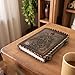 RAQI CRAFTS premium handmade leather journal – Embossed Sigil of Baphomet, Satanic Book of Shadows design, Perfect for spells, travel diary, or vintage-style gift, 8x6in Brushed Bronze color