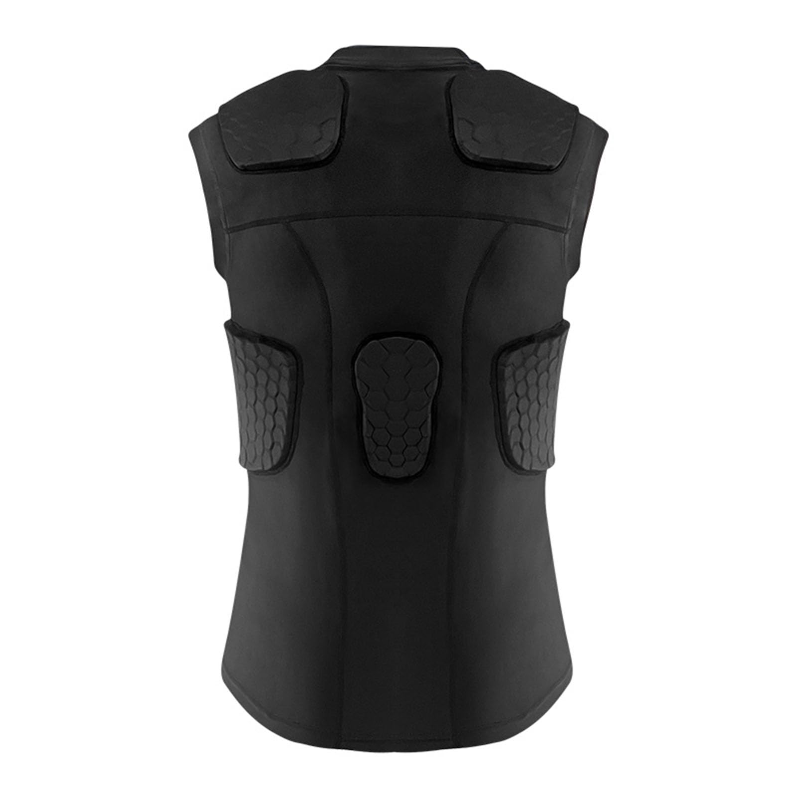 Topeter Canotta con protezione a costine, maglia a compressione imbottita con costine, spalle e schienali, canotte Rash Guard per allenamento sportivo