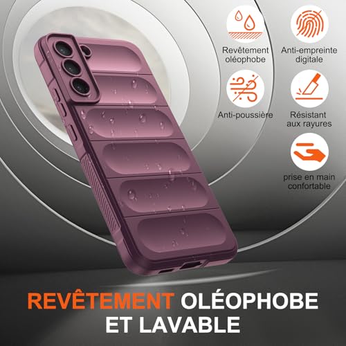 Coque silicone Samsung S22 Plus doublure microfibre douce