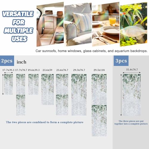 Película para ventana arcoíris con eucalipto 19.6 x 39.3 pulgadas miniatura 3