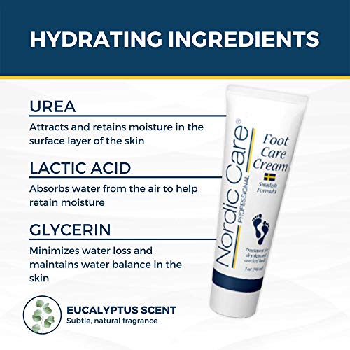 Nordic Care Foot Care Cream Intensive Repair | Urea & Glycerin Repairs Dry Feet & Cracked Heels | Noticeable Results In Days