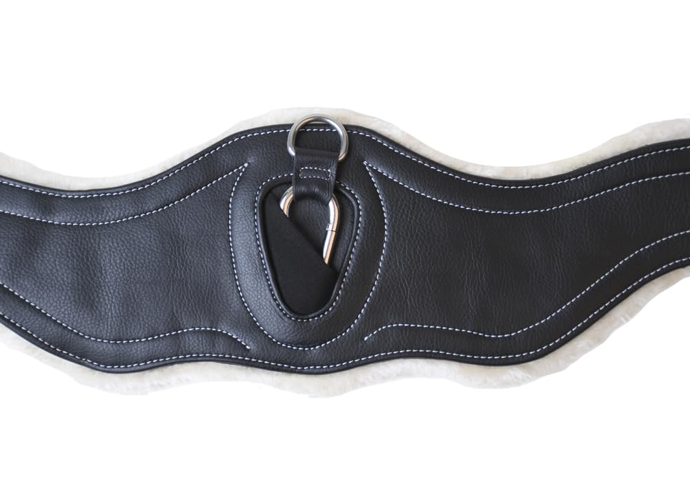 Rhinegold Fleece Lined Girth-56-black Contorno con Forro Polar 56-Negro, Unisex