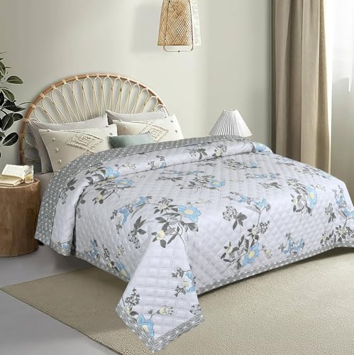Image of BSB HOME 2nd Gen 120 GSM Microfiber Reversible AC Comforter /Blanket for Winter /Quilt /Duvets for Double Bed (230 X 220 cm, Jaipuri Print Mouse)
