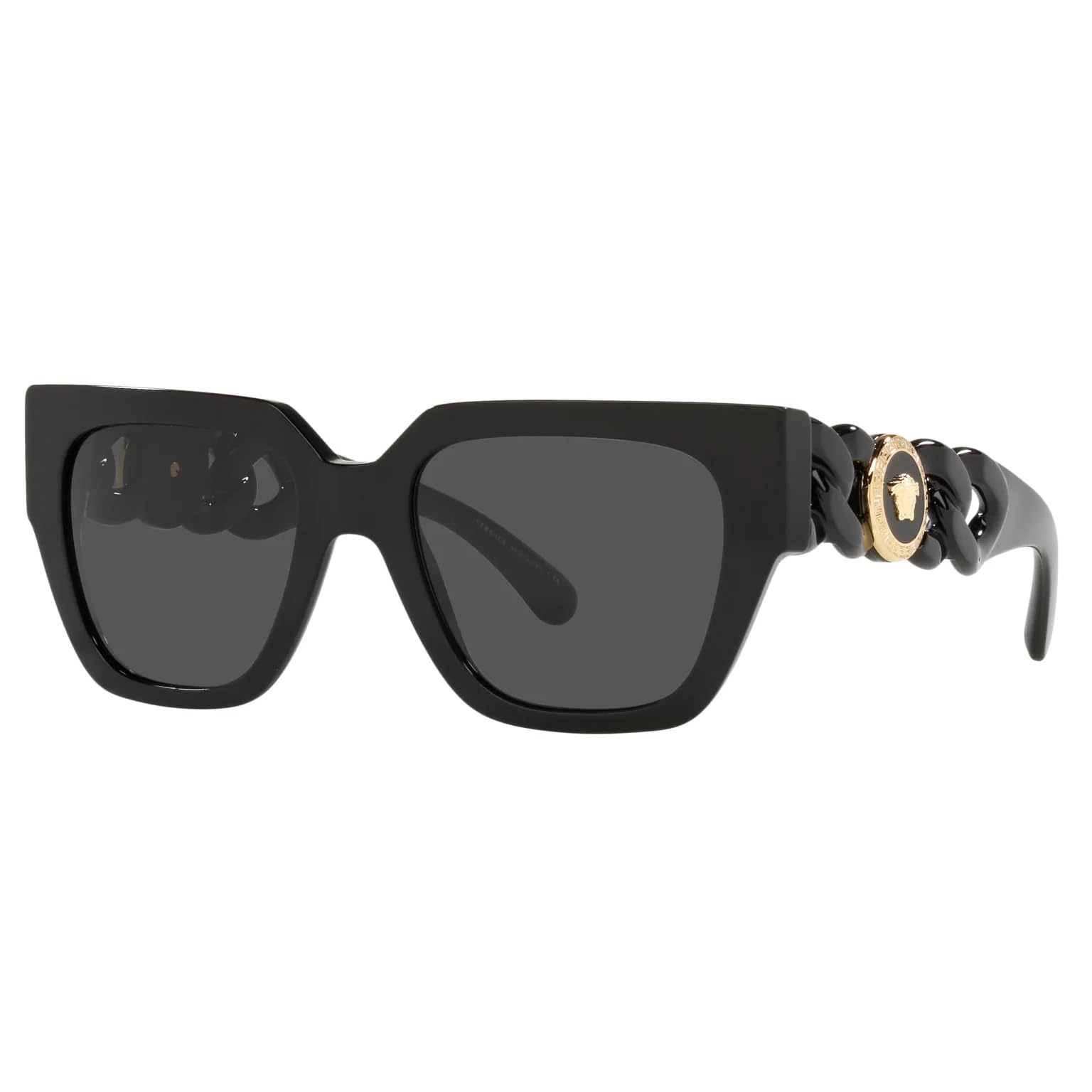 Woman Sunglasses Black Frame, Dark Grey Lenses, 53MM