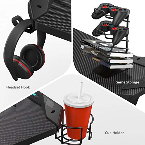 EUREKA ERGONOMIC Metal Gaming Accessories Bundle: Cup Holder, Headset Hook & PS4 Controller