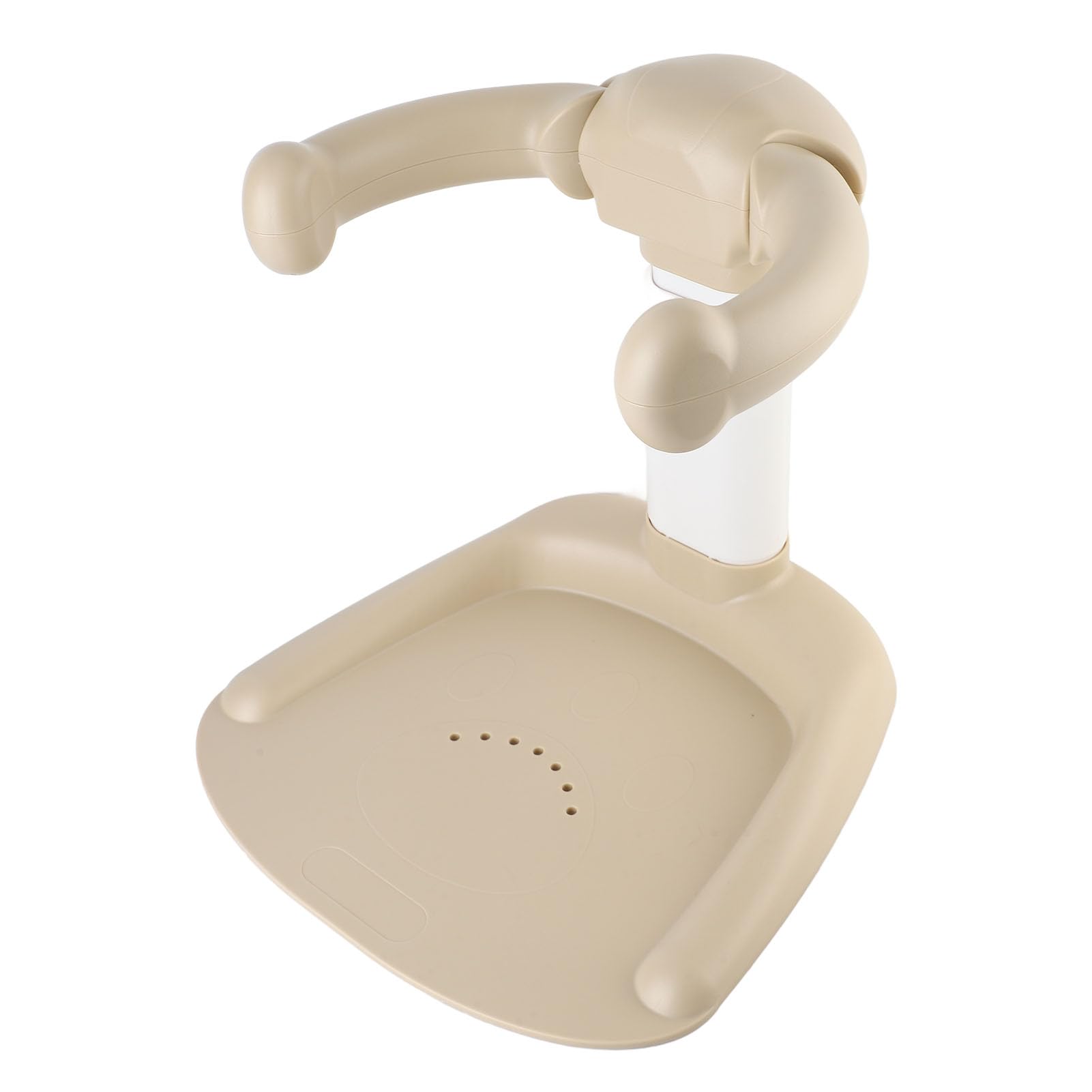 Baby Hug Bath Tower Thickened PP 5 Gears Adjustable Height Toddler Shower Stand Khaki